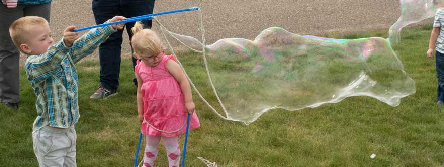 Giant Bubbles at the Fun Fest